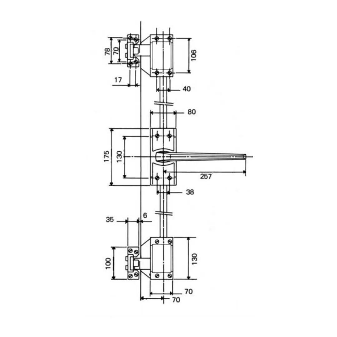 Basquillverschluss Fermod 224 - Skizze